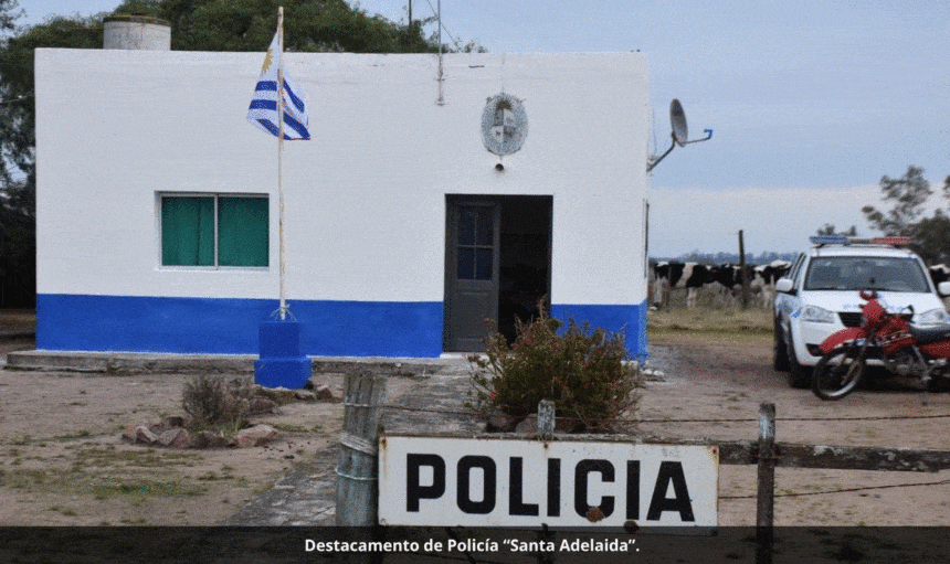 Los destacamentos policiales de Santa Adelaida y Puntas del Sauce vuelven a operar